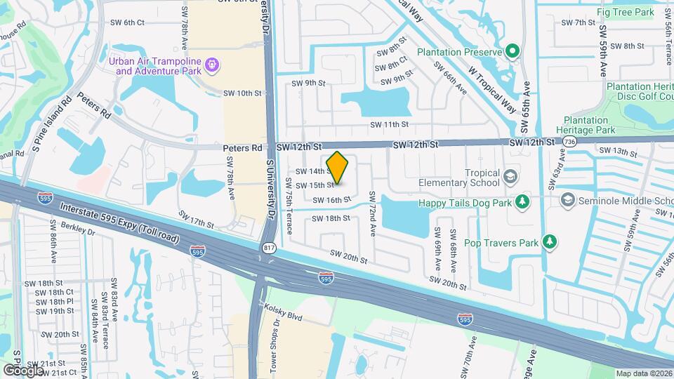 7410 SW 15th St Map and Location Details