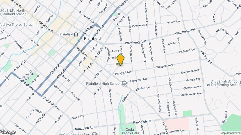 136 E 9th St, Unit #36 Mapa y Detalles de la Ubicación