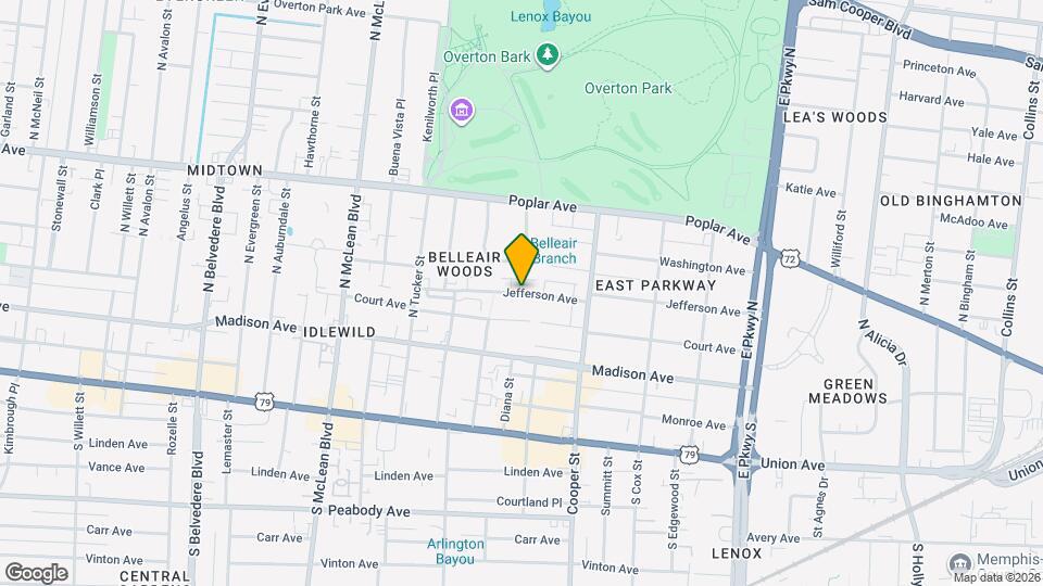 2054 Jefferson Ave Map and Location Details