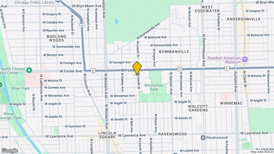 5140 N Leavitt St Map and Location Details