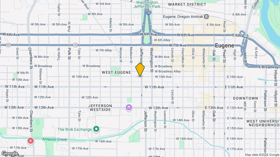 1020 Jefferson St Map and Location Details