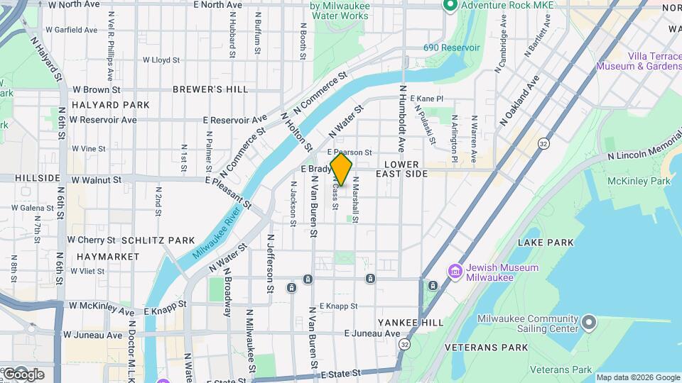 804 E Kewaunee St, Unit 804 Upper Mapa y Detalles de la Ubicación