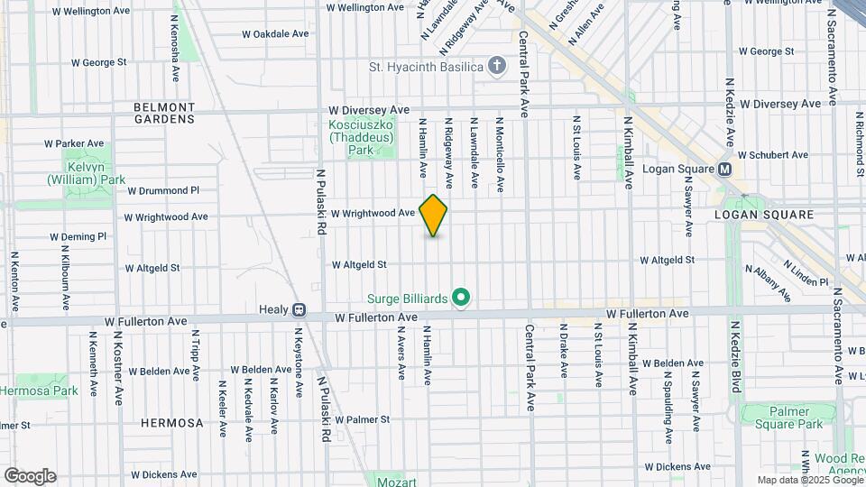 2523 N Hamlin Ave, Unit 1 Map and Location Details