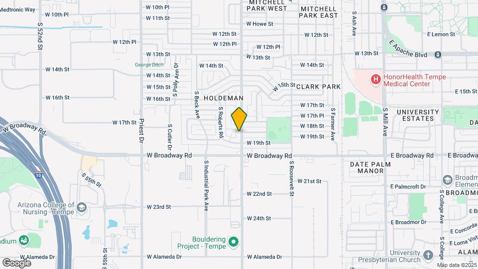 1812 S Hardy Dr Map and Location Details