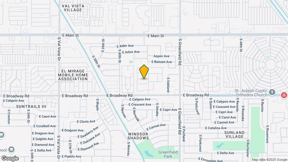 4202 E Broadway Rd Map and Location Details