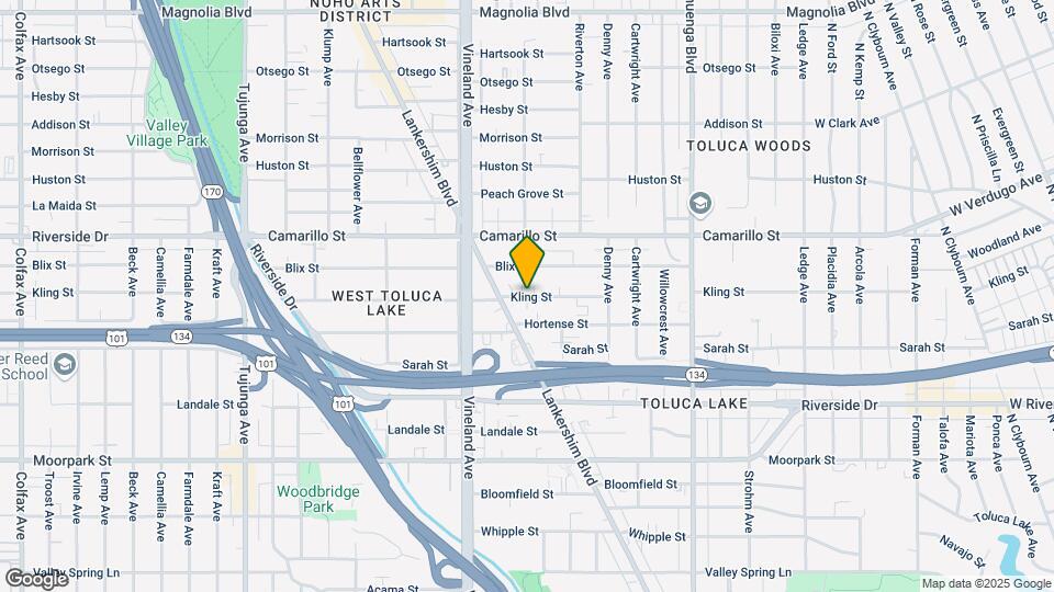 10867 Kling St Map and Location Details