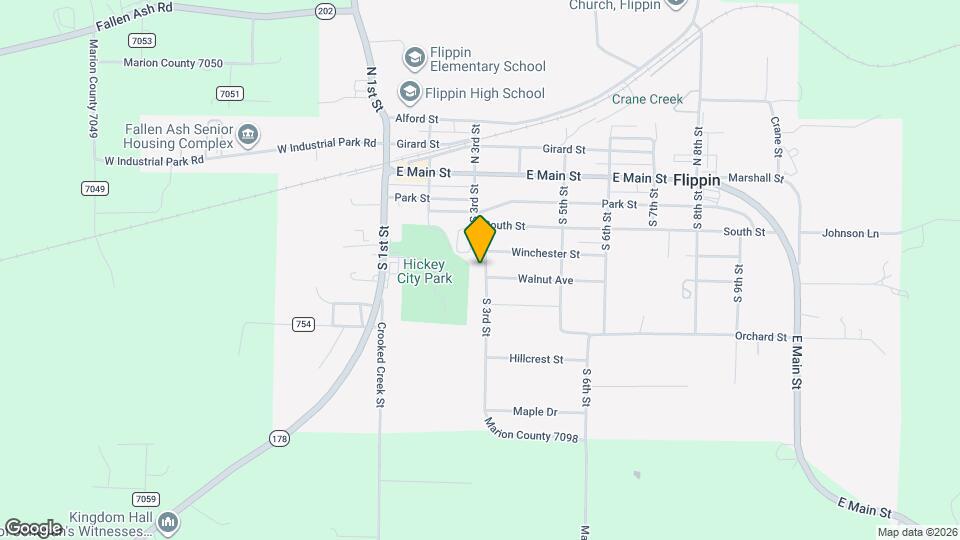 406 S 3rd St Map and Location Details