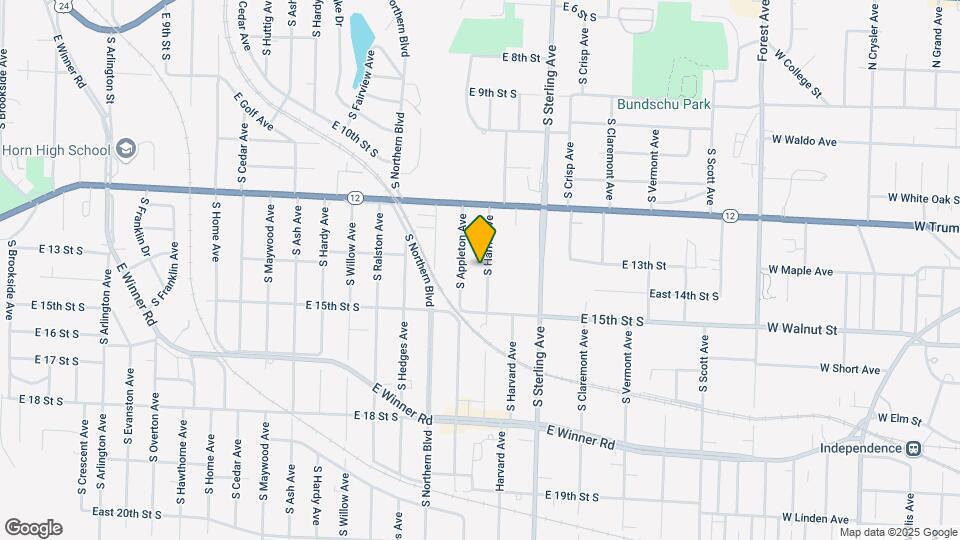 1400 S Harris Ave Map and Location Details