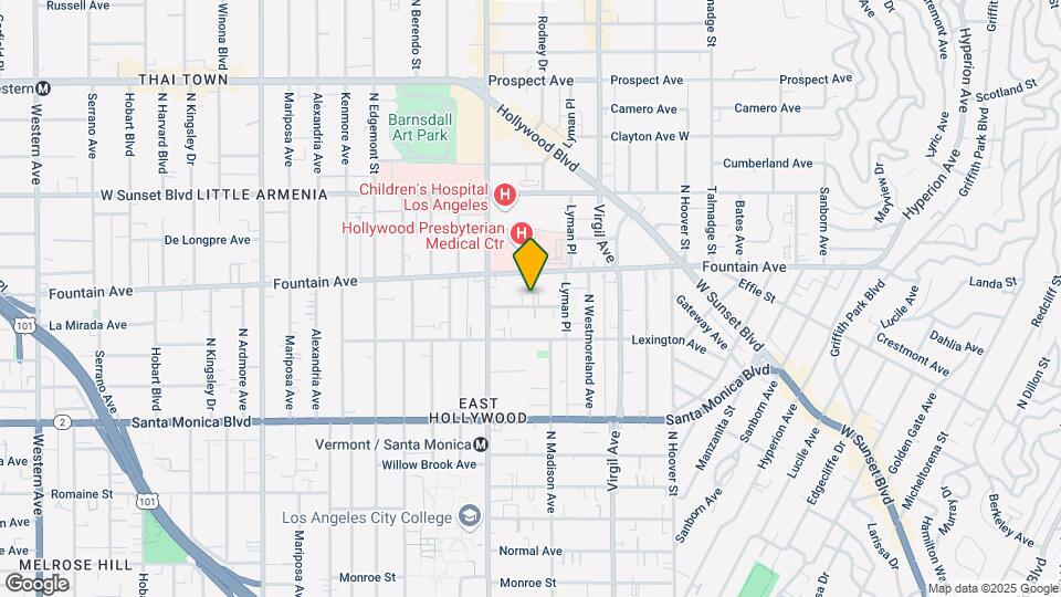 4641 La Mirada Ave Map and Location Details