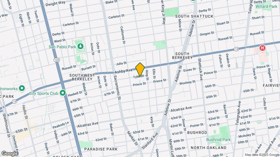 1632 Tyler St Map and Location Details