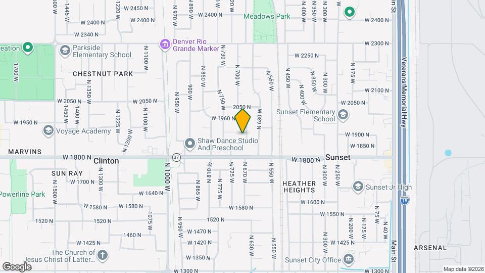 1881 N 660 W Map and Location Details