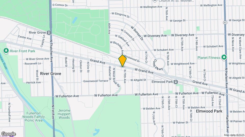 7907 W Grand Ave Map and Location Details