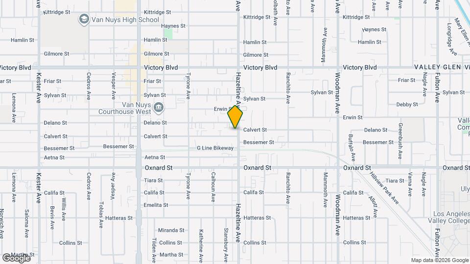 14107 Calvert St Map and Location Details