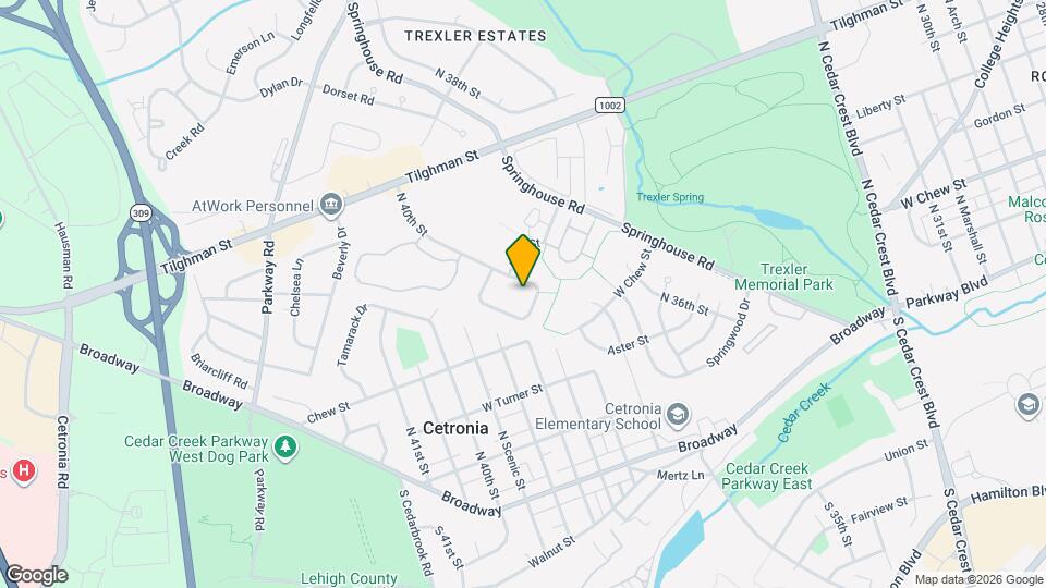 520 N 40th St Map and Location Details