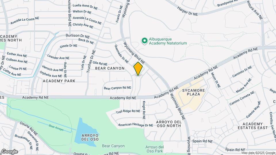 5919 Cubero Dr NE Map and Location Details