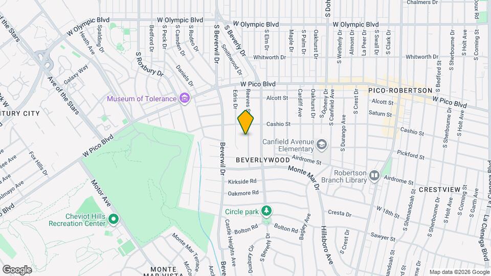 1535 Reeves St Map and Location Details