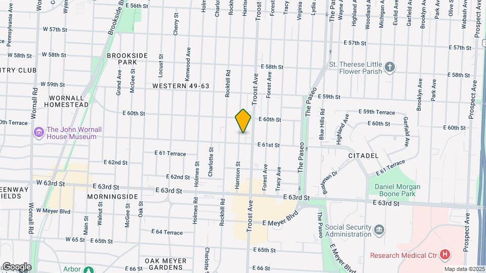 6033 Harrison St Map and Location Details