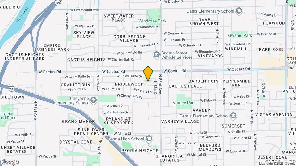 8362 W Paradise Dr Map and Location Details