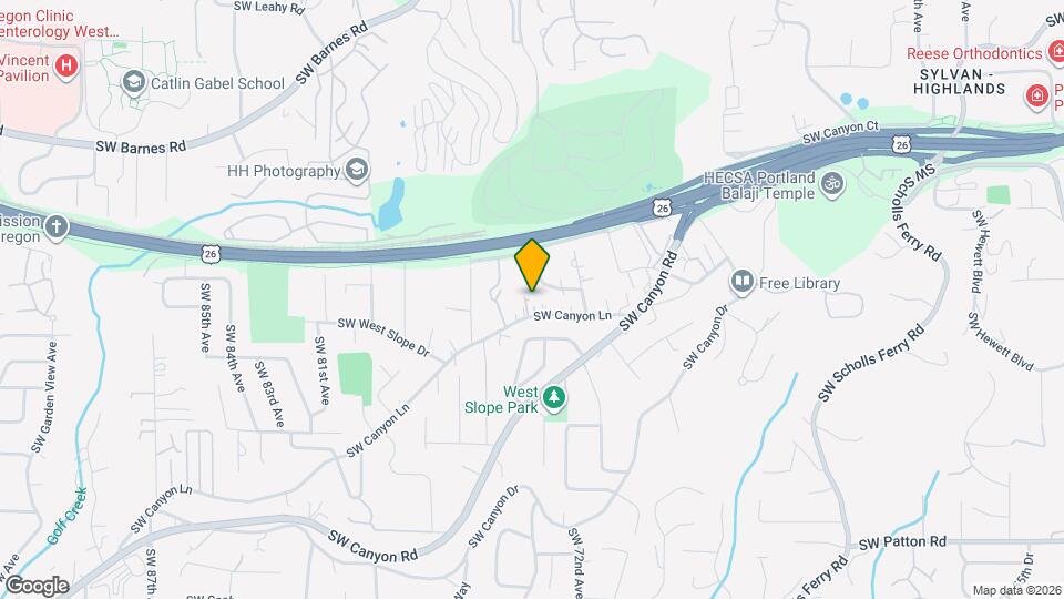 7279 SW Canyon Ln Map and Location Details