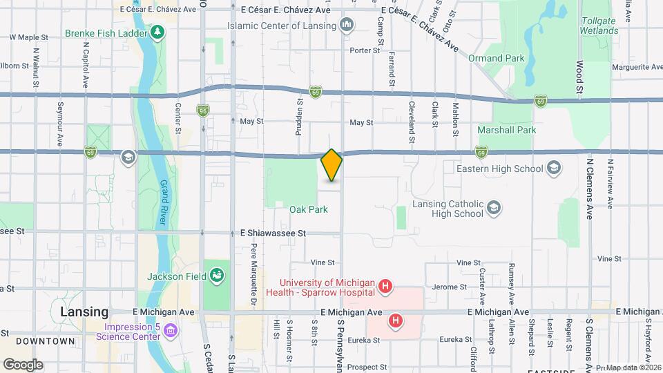 921 Linden Grove Ave Map and Location Details