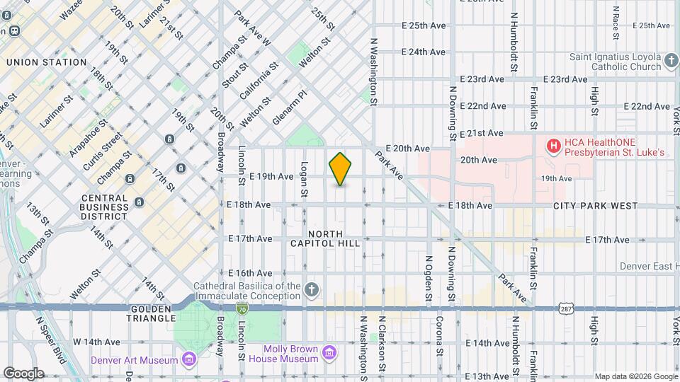 1831 N Pearl St Mapa y Detalles de la Ubicación