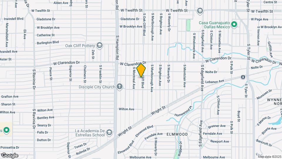 1215 S Oak Cliff Blvd Map and Location Details