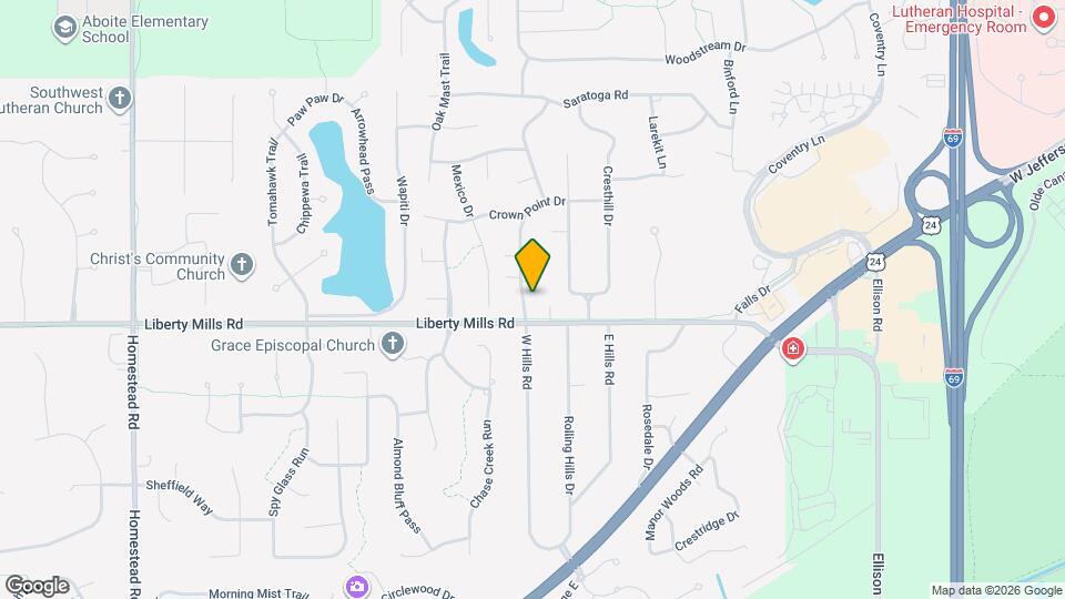 5711 W Hills Rd, Unit 5711 Map and Location Details