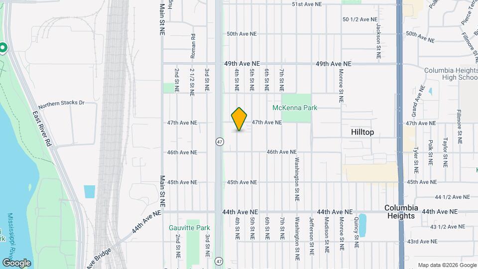4626 4th St NE Map and Location Details