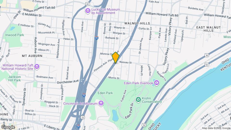 2166 Gilbert Ave Map and Location Details