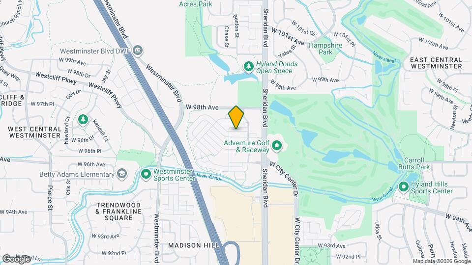 5415 W 97th Ave Map and Location Details