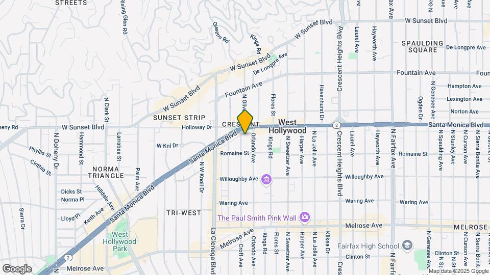 1034 N Croft Ave Map and Location Details