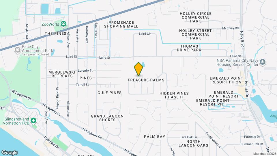 122 Treasure Palm Dr Map and Location Details