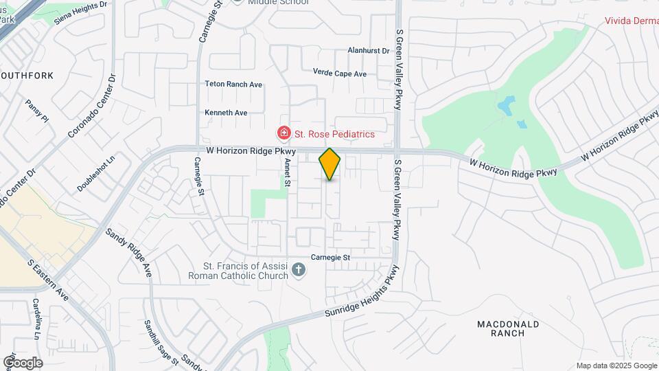2291 W Horizon Ridge Pkwy Map and Location Details