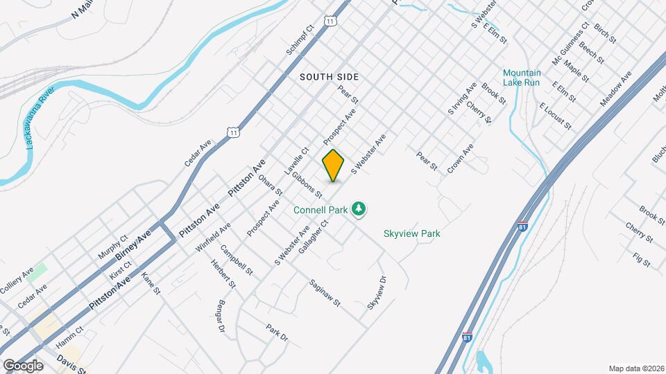 2008 S Webster Ave Map and Location Details