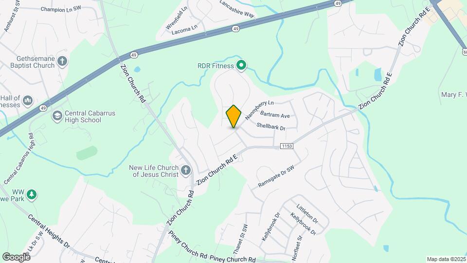 653 Nannyberry Ln Map and Location Details