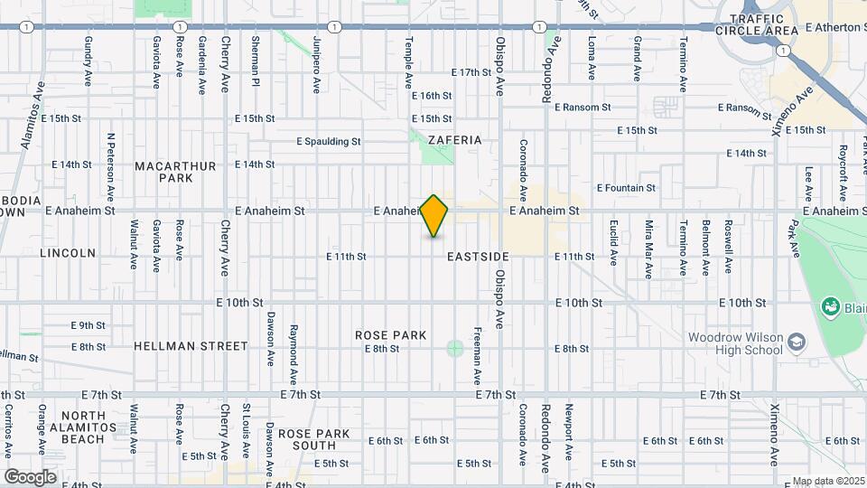 1146 Gladys Ave Mapa y Detalles de la Ubicación
