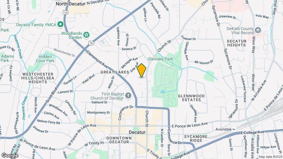 449 Clairemont Ave Map and Location Details