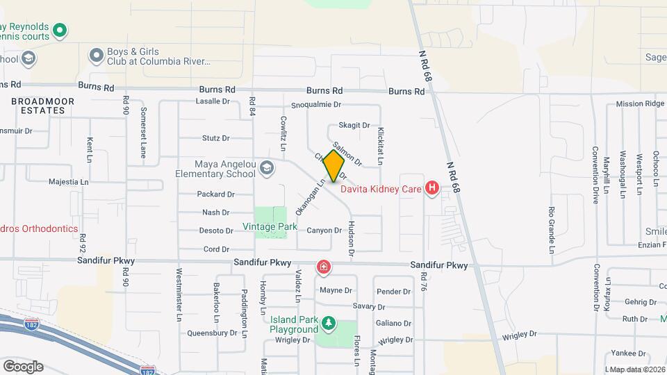 8011 Hudson Dr Map and Location Details