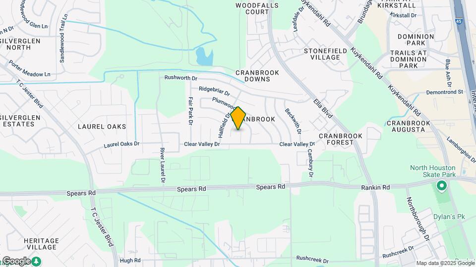 13815 Glade Hollow Dr Map and Location Details