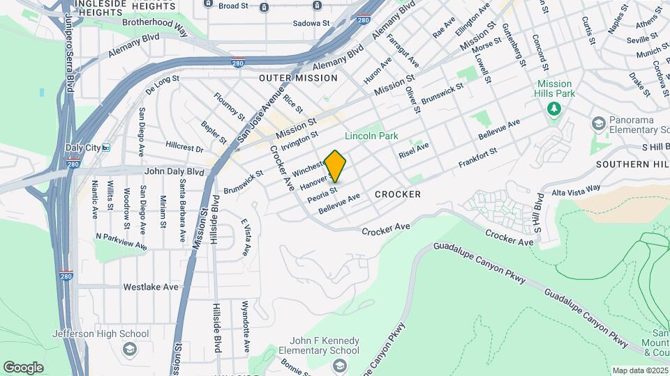 499 Evergreen Ave Mapa y Detalles de la Ubicación