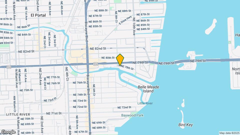 850 NE 78th St Map and Location Details