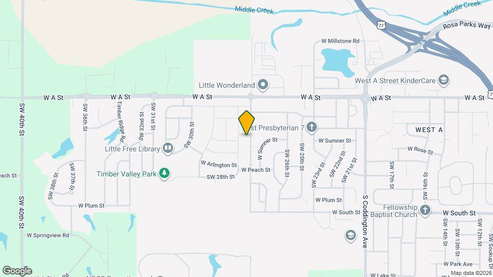 1661 SW 27th St Map and Location Details