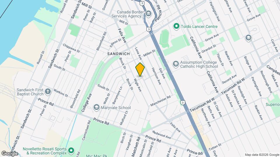 3214 Girardot St Map and Location Details