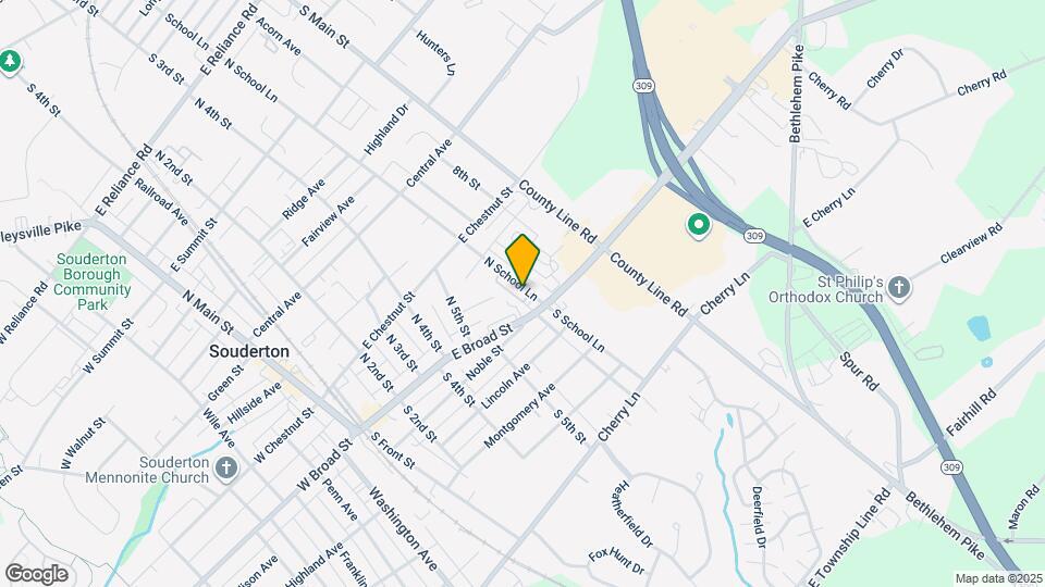 14 N School Ln Map and Location Details