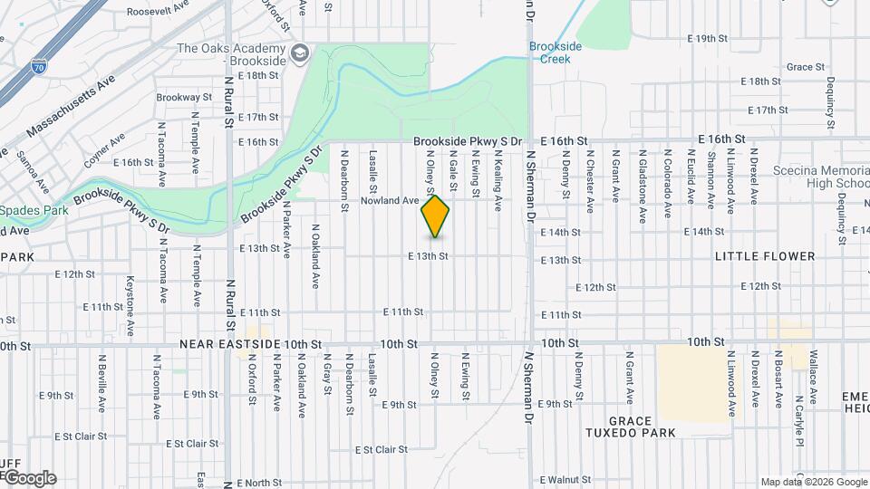 1311 N Olney St Map and Location Details