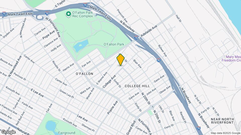 2003 College Ave Map and Location Details