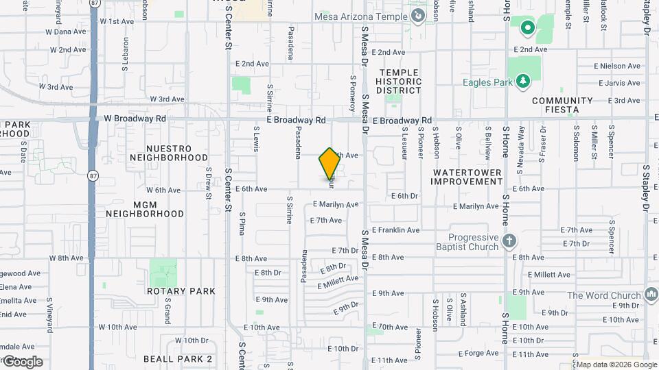 560 S Wilbur Mapa y Detalles de la Ubicación