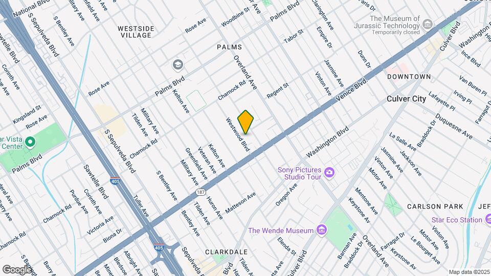 3740 Westwood Blvd Mapa y Detalles de la Ubicación