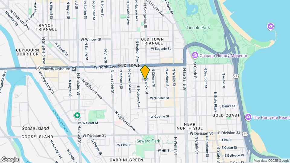 1502 N Sedgwick St Mapa y Detalles de la Ubicación