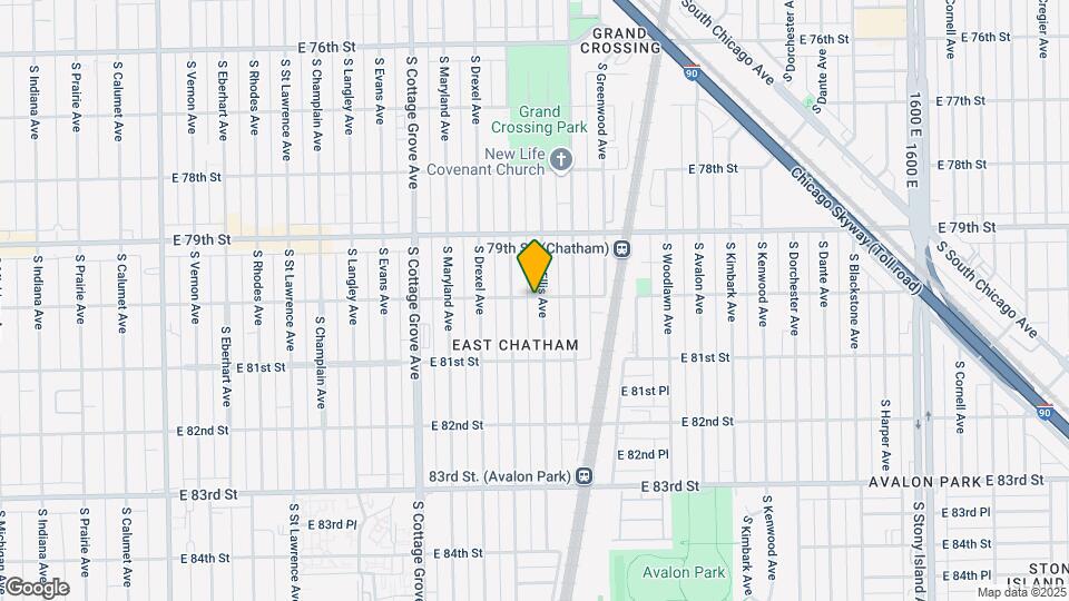 8000 S Ellis Ave Map and Location Details
